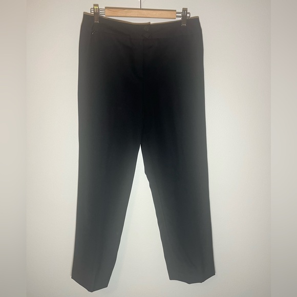 Chanel 100% Wool Dress Pants High Rise Wide Leg Silk Lined Size 42(US XL) EUC - Picture 1 of 7